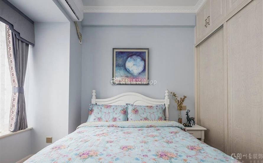 龙湖九里晴川110平米欧式风格次卧室图片
