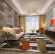 西水东现代180平大平层客厅装修案例