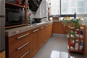 保利锦江里两居99平东南亚风格厨房装修设计效果