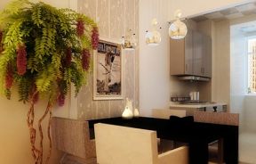 海赋江城97平米三居室现代简约风格餐厅装修设计效果图