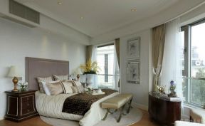 保利玫瑰花语137平方轻奢法式风格卧室装修效果图
