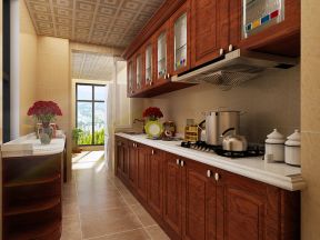 融创澜岸三期142平米四居室中式风格厨房装修设计效果图