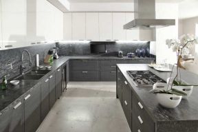 现代风格164平米复式厨房装修效果图片大全