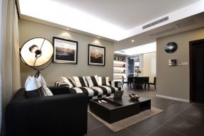 中信城左岸108平米三居室现代沙发背景墙装修设计效果图