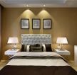 成都万达城68平小户型现代简约风格卧室床头台灯设计图片