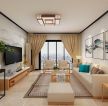 众阳华城现代简约风格客厅家具沙发摆放设计图