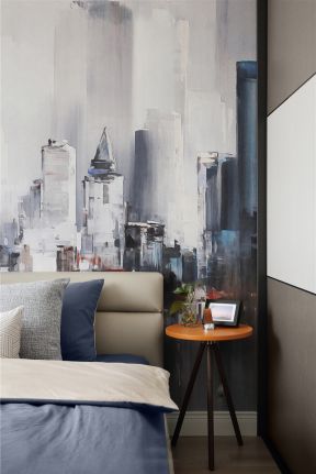 天誉城95平米三居室温馨沙发背景墙装修设计效果图