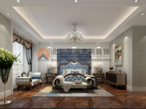 安厦世纪城欧式风格大户型卧室吊灯设计图一览