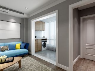 天誉城95平米三居室温馨客厅沙发装修设计效果图