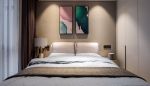 120平广源国际港式风格卧室床头背景墙设计效果图