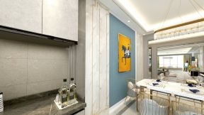 富贵家园180平现代轻奢风格餐厅布置效果图片