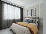 和谐家园150平现代风格卧室床头挂画装修效果图