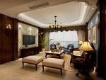 保利香槟国际新中式180平大平层客厅装修案例