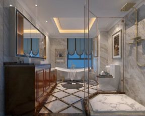茂业豪园混搭180平大平层浴室装修案例