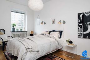 欧式风格98平米两居室卧室装修效果图片赏析