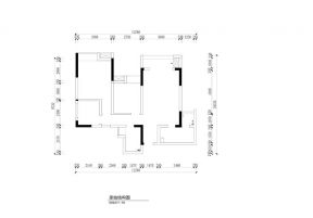 玫瑰公馆108㎡三居室平面图