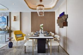 悦棠湾现代180平复式餐厅装修案例