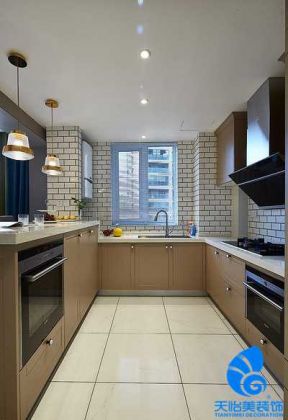 126平米混搭风格公寓厨房装修效果图片赏析