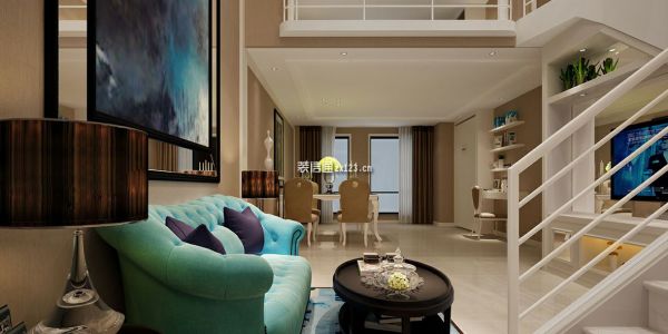 深港亚太公寓美式风格57㎡设计方案