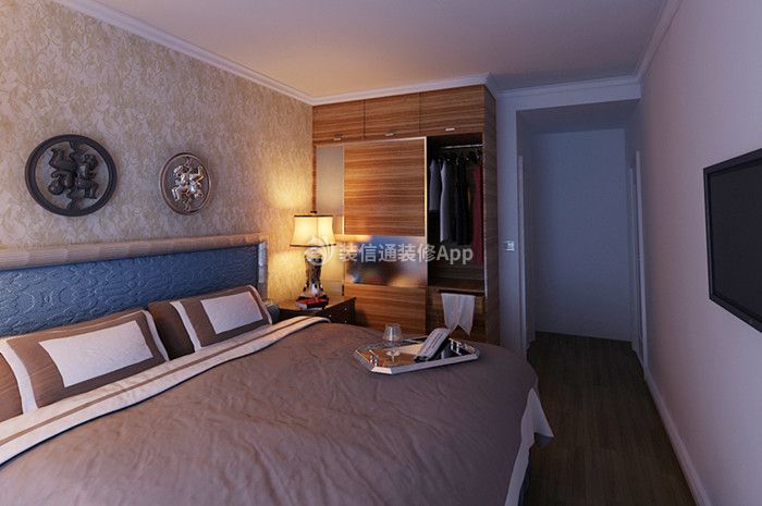 欧式风格126平米三居室卧室装修效果图片大全
