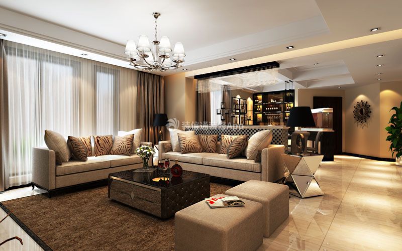  客厅美式风格 客厅美式装修效果图欣赏 客厅美式沙发