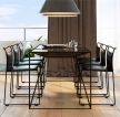 保利紫薇花语58平小户型现代风格餐厅餐桌椅设计图