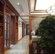 香榭国际二居120平中式走廊装修设计效果图