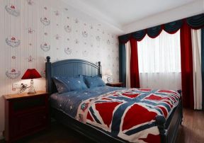 保利玫瑰花语88平米美式卧室装修图片