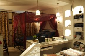 阿玛尼艺术公寓61平小户型地中海风格卧室装修效果图