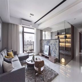 佳和龙城186平米现代风格四居室客厅装修设计效果图