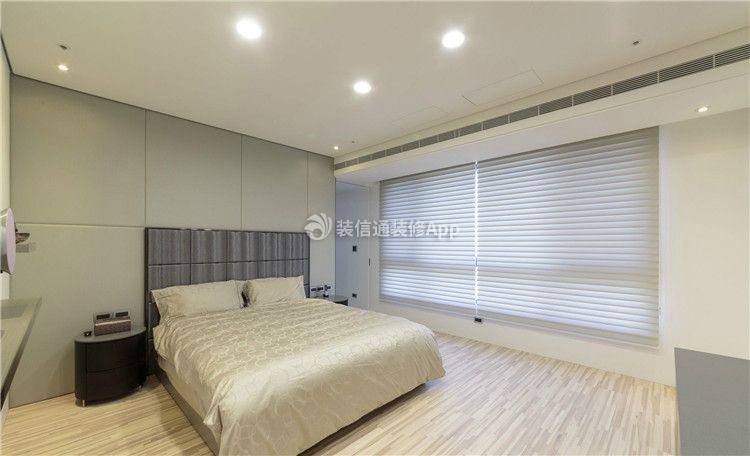 滨海隽城现代140平三居室卧室装修案例