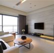 仙湖名苑现代简约164平三居室客厅装修案例