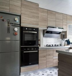 巨威大秦郡107平米三居室北欧风格厨房装修设计效果图