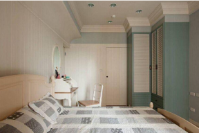 蓝光金双楠83平米二居美式卧室装修设计图