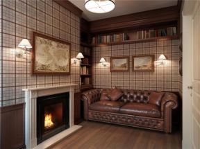 凯祥摩尔国际89㎡现代美式客厅装修效果图