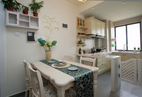 地中海风格100平米三居室厨房装修效果图片