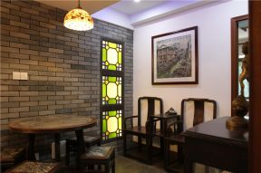 竹丝村住宅小区中式110平三居室餐厅装修案例