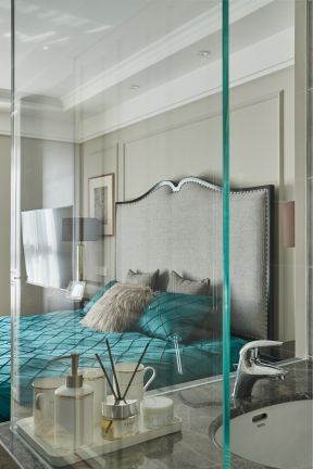 四季金辉120平美式风格新房卧室设计效果图片