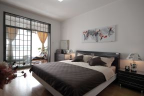 现代风格105平米三居室卧室装修效果图片欣赏