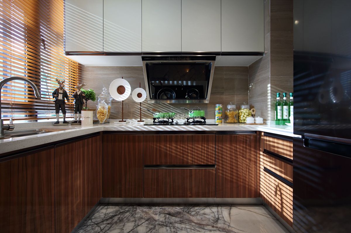 120平方轻奢风格厨房设计效果图片