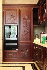 500平中式风格厨房定制橱柜设计效果图欣赏