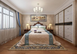 东城逸家美式风格140平米四居室卧室装修设计效果图