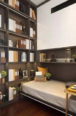 珠江城三居80平现代风格书房书柜装修设计效果图