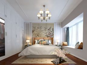 东山雅筑现代简约120平三居室卧室装修案例