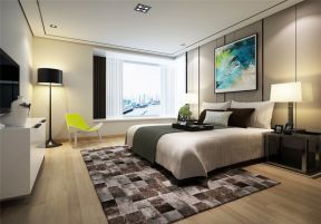 翡翠绿洲现代112平三居室卧室装修案例