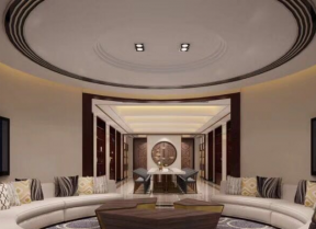 世贸诺丁山350平别墅新古典风格餐厅装修设计图