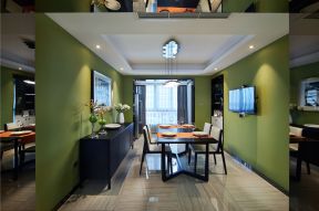 海印南苑现代简约94平三居室餐厅装修案例
