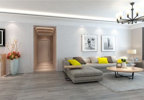 华润·橡树湾现代风格三居室130平装修效果图