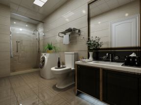 白桦林间106平米二居室卫生间装修设计效果图案例