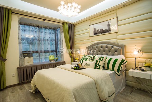 香格里拉现代风格卧室床头造型设计图片欣赏